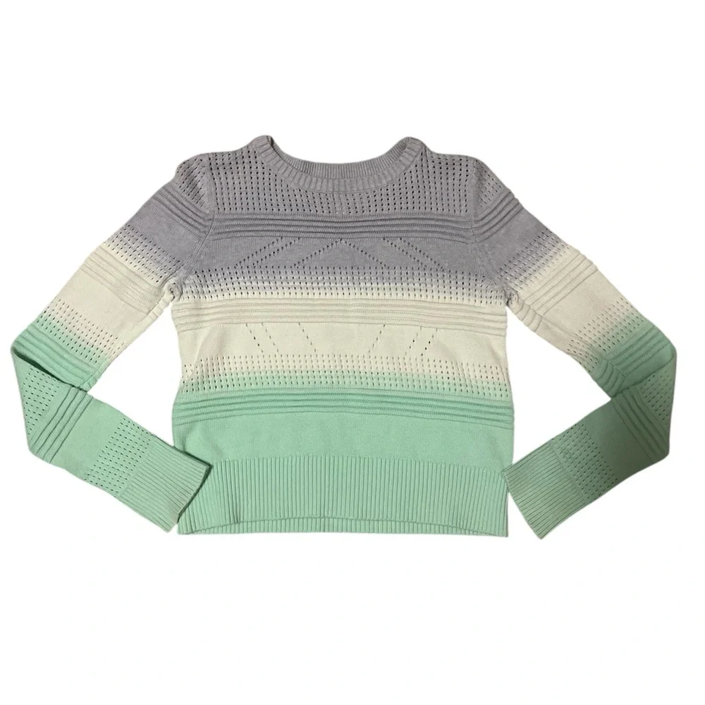 Lululemon Ivviva Youth Ombre Calm After Practice Loose Knit Sweater - Picture 2 of 10